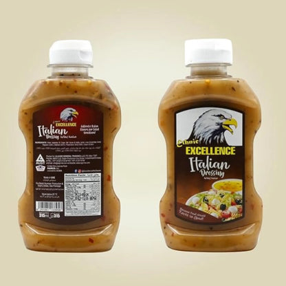 Excellence Italian Salad Dressing – Herb & Spice Vinaigrette for Salads, Marinades & Dips – Gluten-Free, Made in UAE – 315ML - Damoo