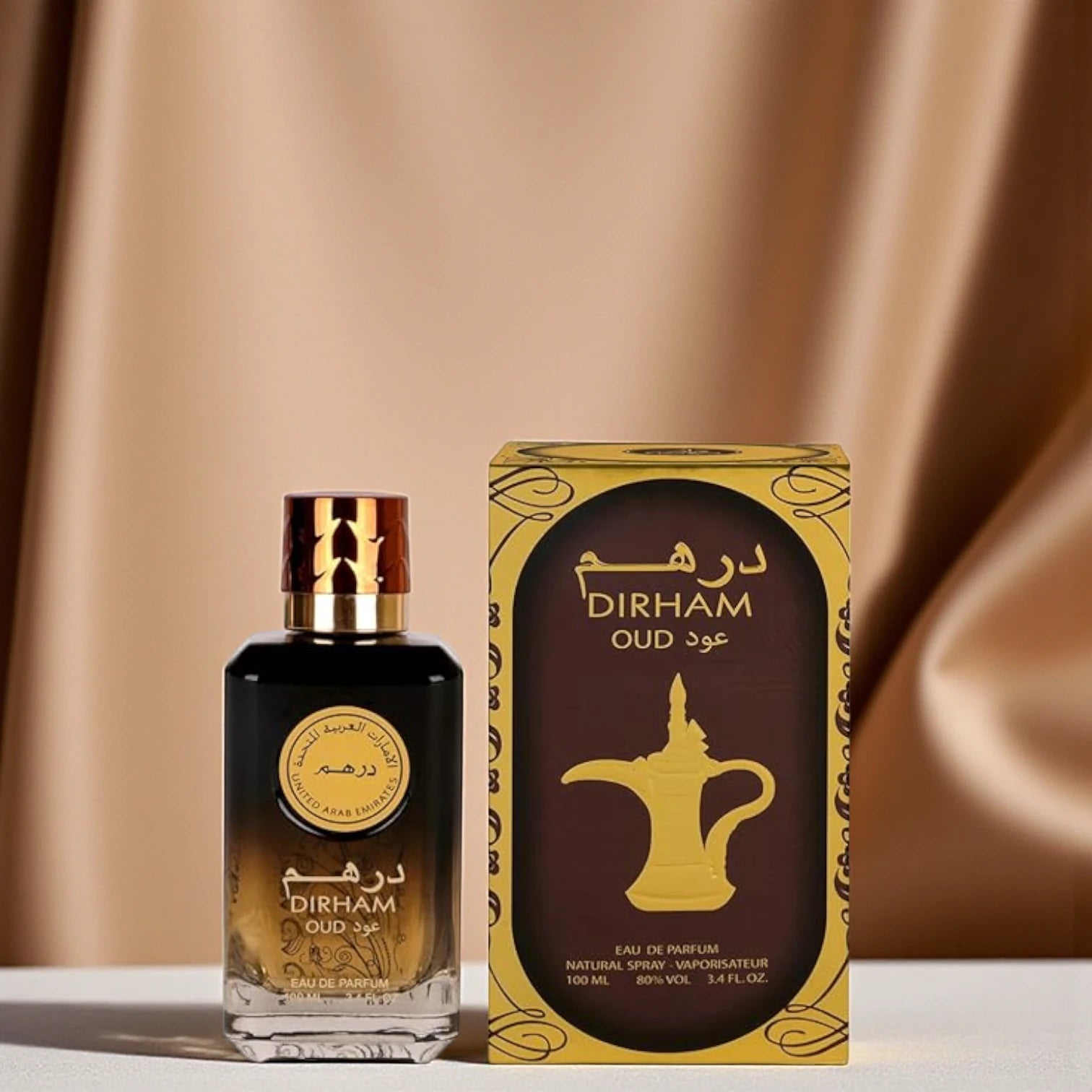 Dirham Oud Eau de Parfum 100ml for Men & Women – Long-Lasting Unisex Arabic Fragrance Spray with Rich Musk & Oriental Oud Notes – Everyday Luxury Perfume for Gifting, Personal Use, and Special Occasions - Damoo