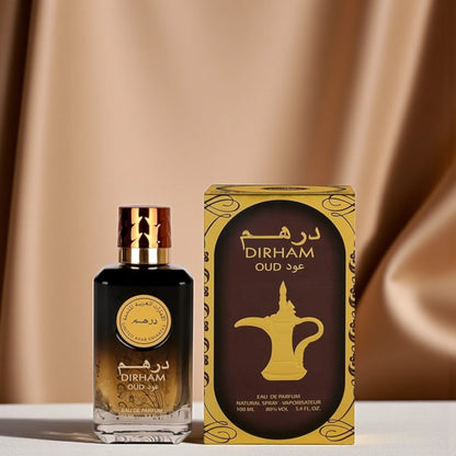 Dirham Oud Eau de Parfum 100ml for Men & Women – Long-Lasting Unisex Arabic Fragrance Spray with Rich Musk & Oriental Oud Notes – Everyday Luxury Perfume for Gifting, Personal Use, and Special Occasions - Damoo