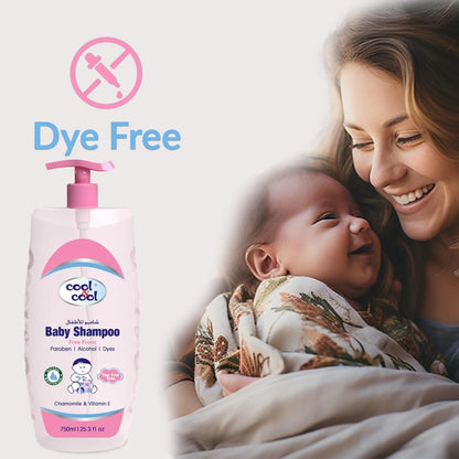 Cool & Cool Baby Shampoo 750ml – Tear-Free, Paraben-Free Baby Wash with Chamomile & Vitamin E | Gentle & Safe for Daily Use - Damoo