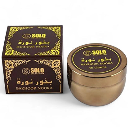 بخور النورة من مجموعة سولو، 40 غرام - بخور برائحة منعشة تدوم طويلًا للمنزل والتجمعات والاستخدام التقليدي 