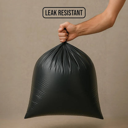 Rasa Medium Garbage Bags 31 Gallons (70 × 90 cm) – Black Tear-Resistant Eco-Friendly Waste Bags, Jasmine Scented, 30 pcs (2 Packs) - Damoo