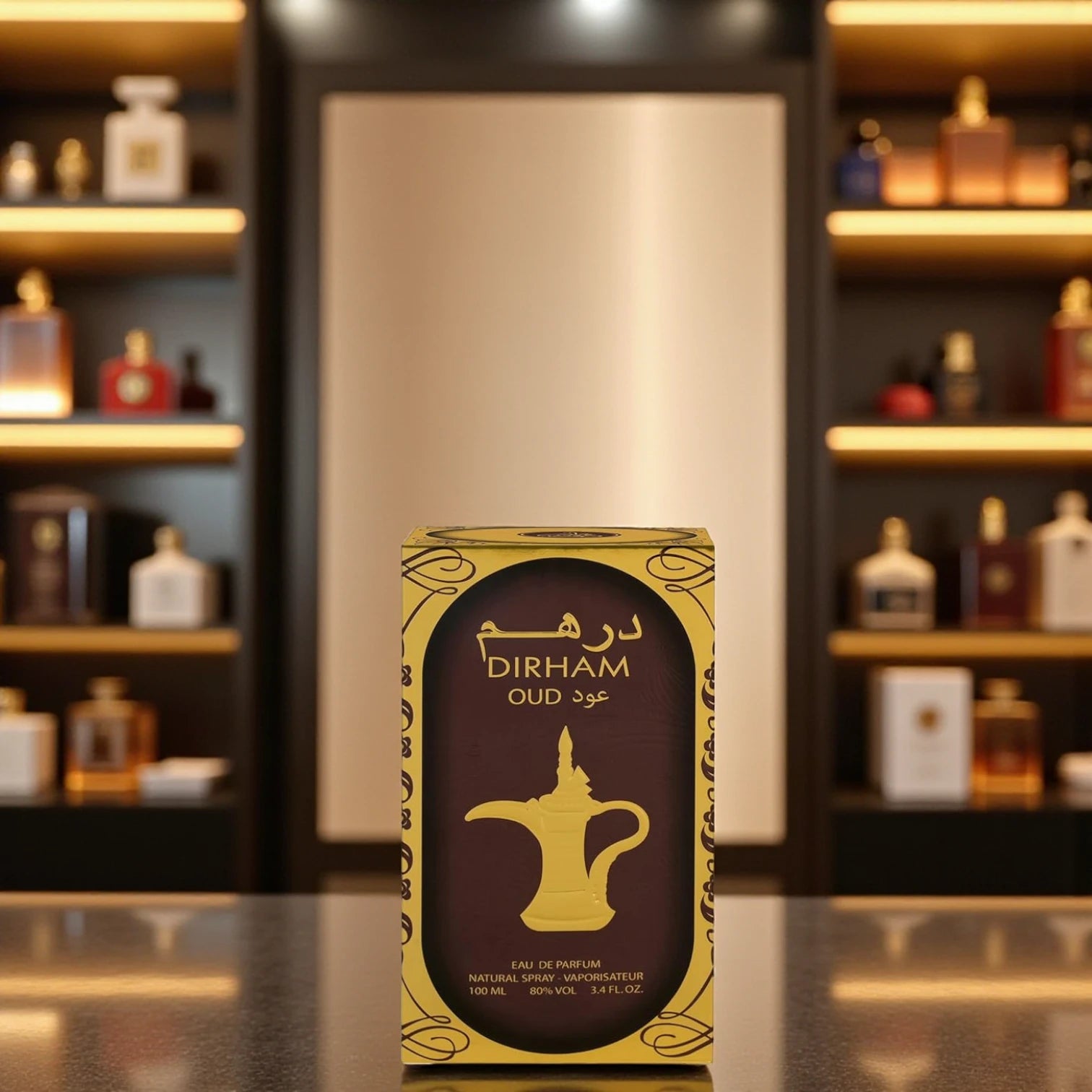 Dirham Oud Eau de Parfum 100ml for Men & Women – Long-Lasting Unisex Arabic Fragrance Spray with Rich Musk & Oriental Oud Notes – Everyday Luxury Perfume for Gifting, Personal Use, and Special Occasions - Damoo