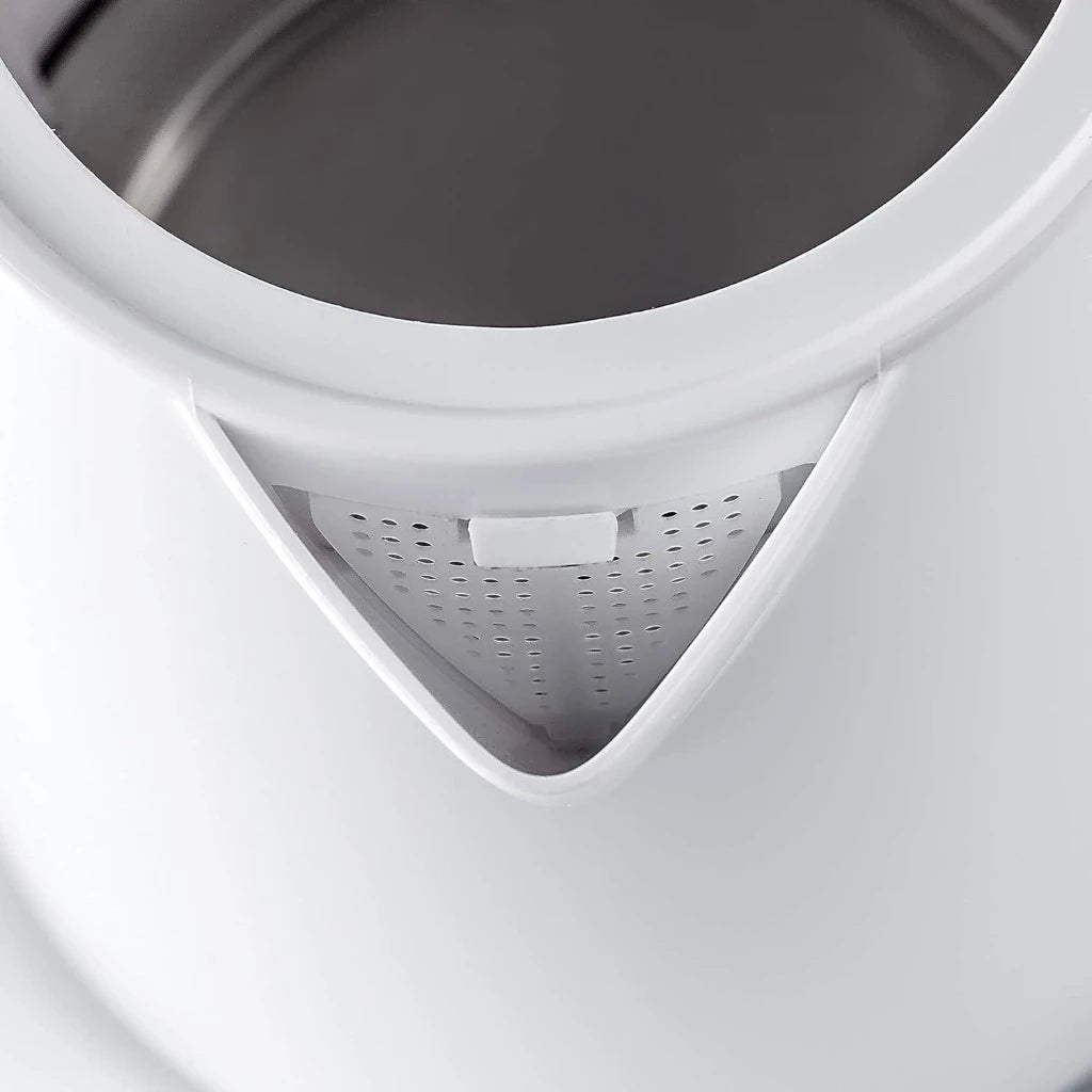 BLACK+DECKER Cordless Electric Kettle – 2200W Quick Boil 1.7L Lightweight Water Kettle with Auto Shut-Off, Boil-Dry Protection, 360° Swivel Base & Concealed Heating Element – White Plastic Design - JC70-B5 - Damoo