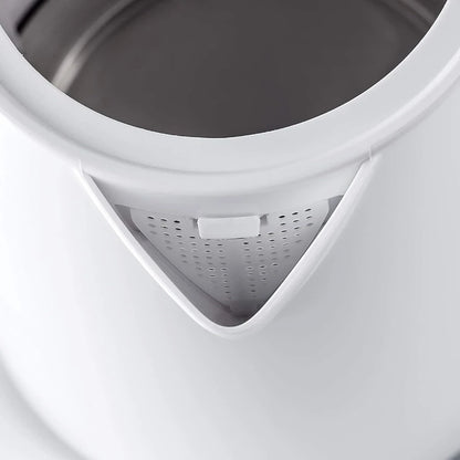 BLACK+DECKER Cordless Electric Kettle – 2200W Quick Boil 1.7L Lightweight Water Kettle with Auto Shut-Off, Boil-Dry Protection, 360° Swivel Base & Concealed Heating Element – White Plastic Design - JC70-B5 - Damoo