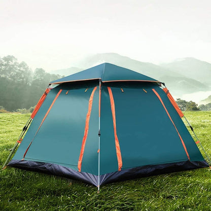 Automatic Camping Tent – 3 Second Quick Opening Pop-Up Tent with Ventilation & Mosquito Prevention – Waterproof Outdoor Family Tent for 3 to 6 Persons, Easy Setup for Camping, Hiking, and Beach