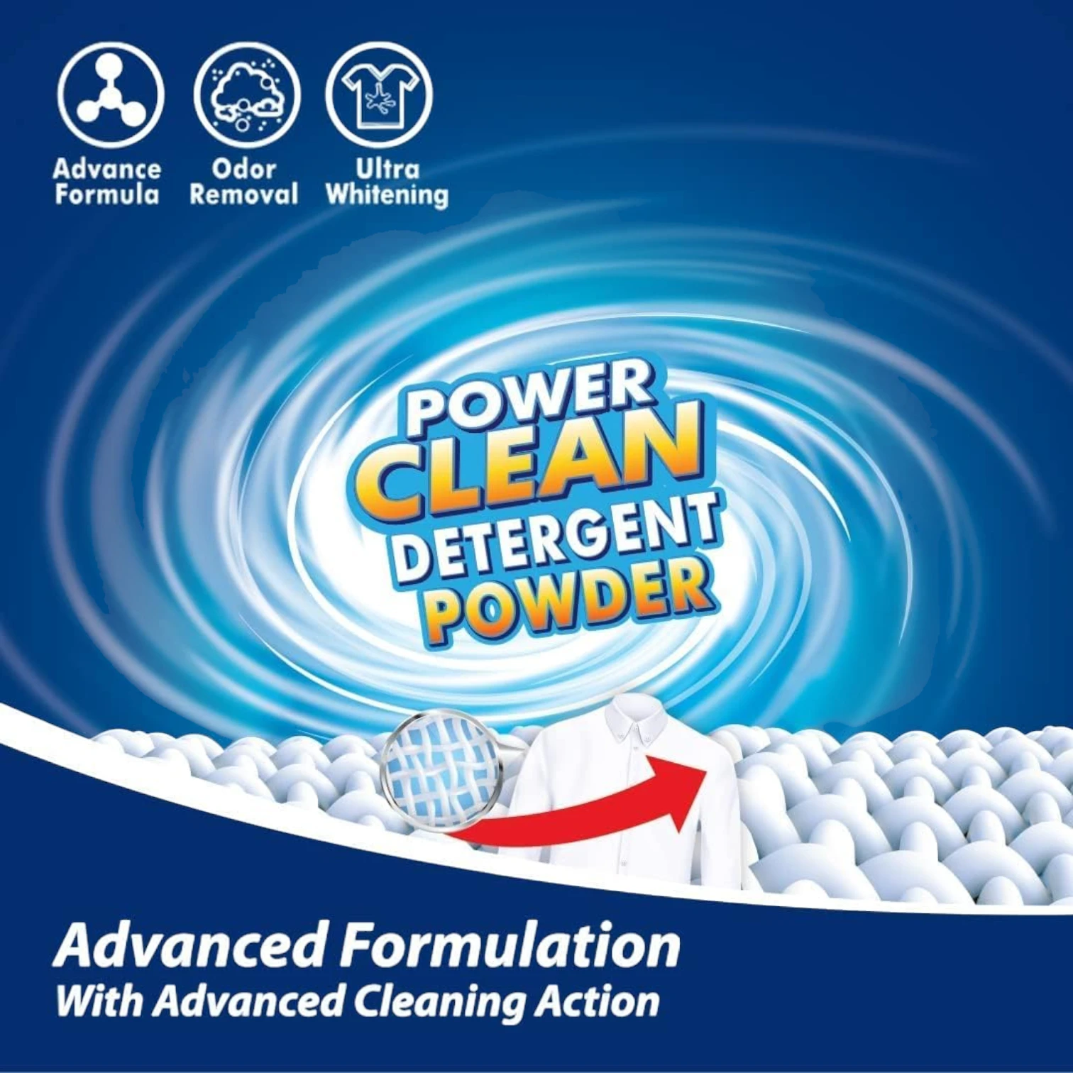 V Care Power Clean Laundry Detergent Powder 3Kg – Effortless Stain Removal, Long-Lasting Fragrance & Ultra Whitening Formula - Damoo