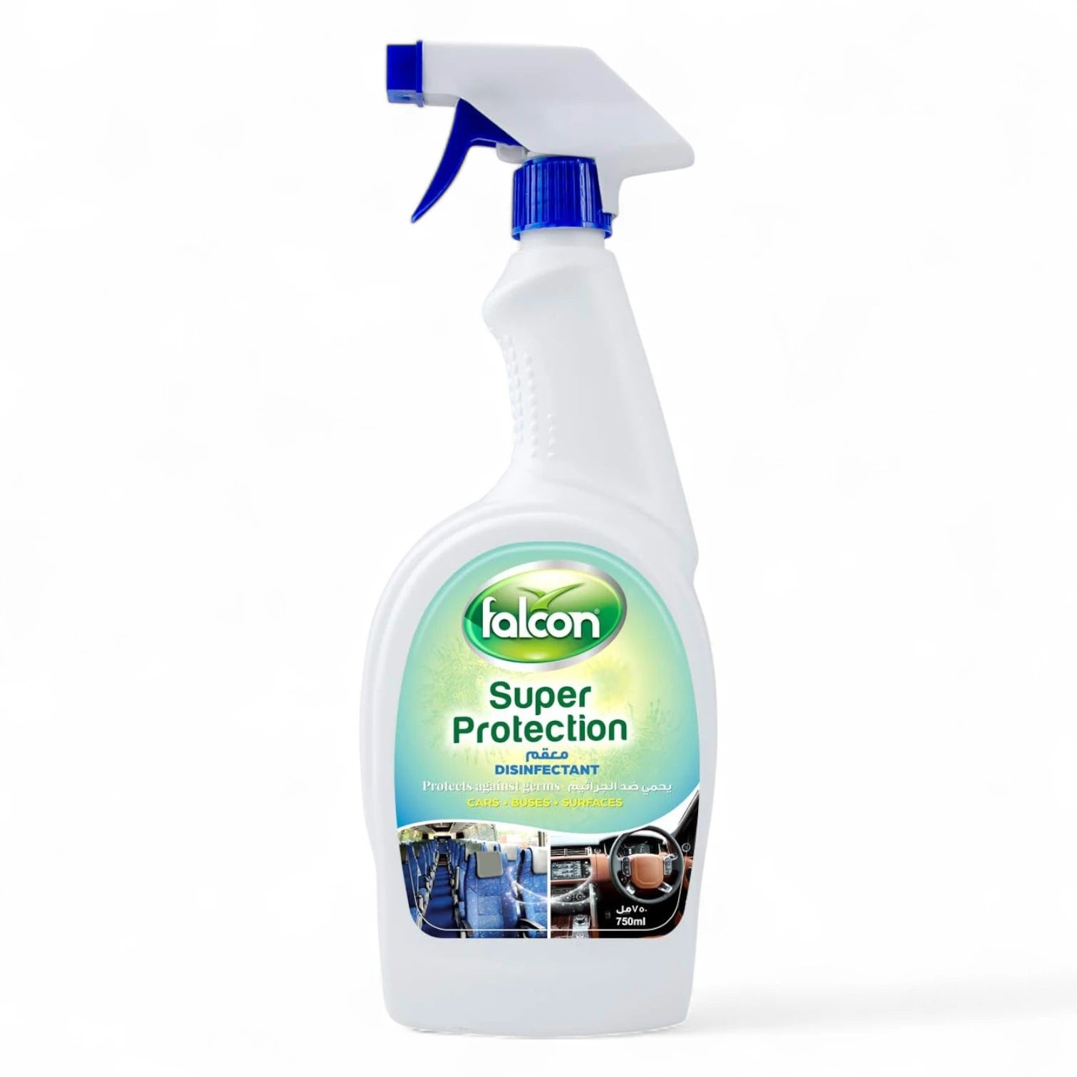 FALCON PACK Super Protection Disinfectant – Linen Scent, 750ml | Kills 99.9% Germs | Safe for Schools, Cars & Desks | Easy-to-Use Liquid Disinfectant