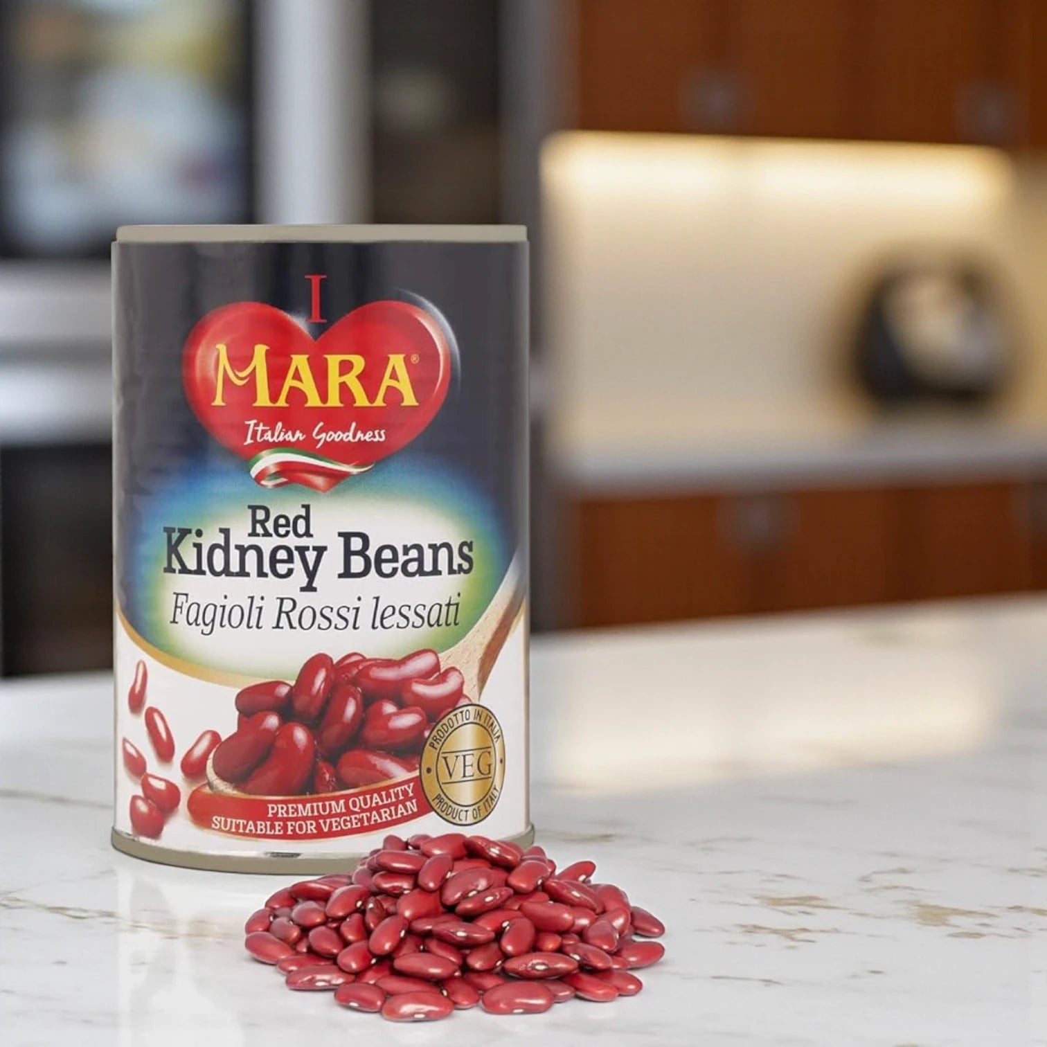 Mara Boiled Red Kidney Beans – 400g | Halal, No Added Sugar, Non-GMO, Vegetarian | Protein-Rich Canned Beans for Soups, Salads & Snacks - Damoo