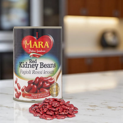 Mara Boiled Red Kidney Beans – 400g | Halal, No Added Sugar, Non-GMO, Vegetarian | Protein-Rich Canned Beans for Soups, Salads & Snacks - Damoo
