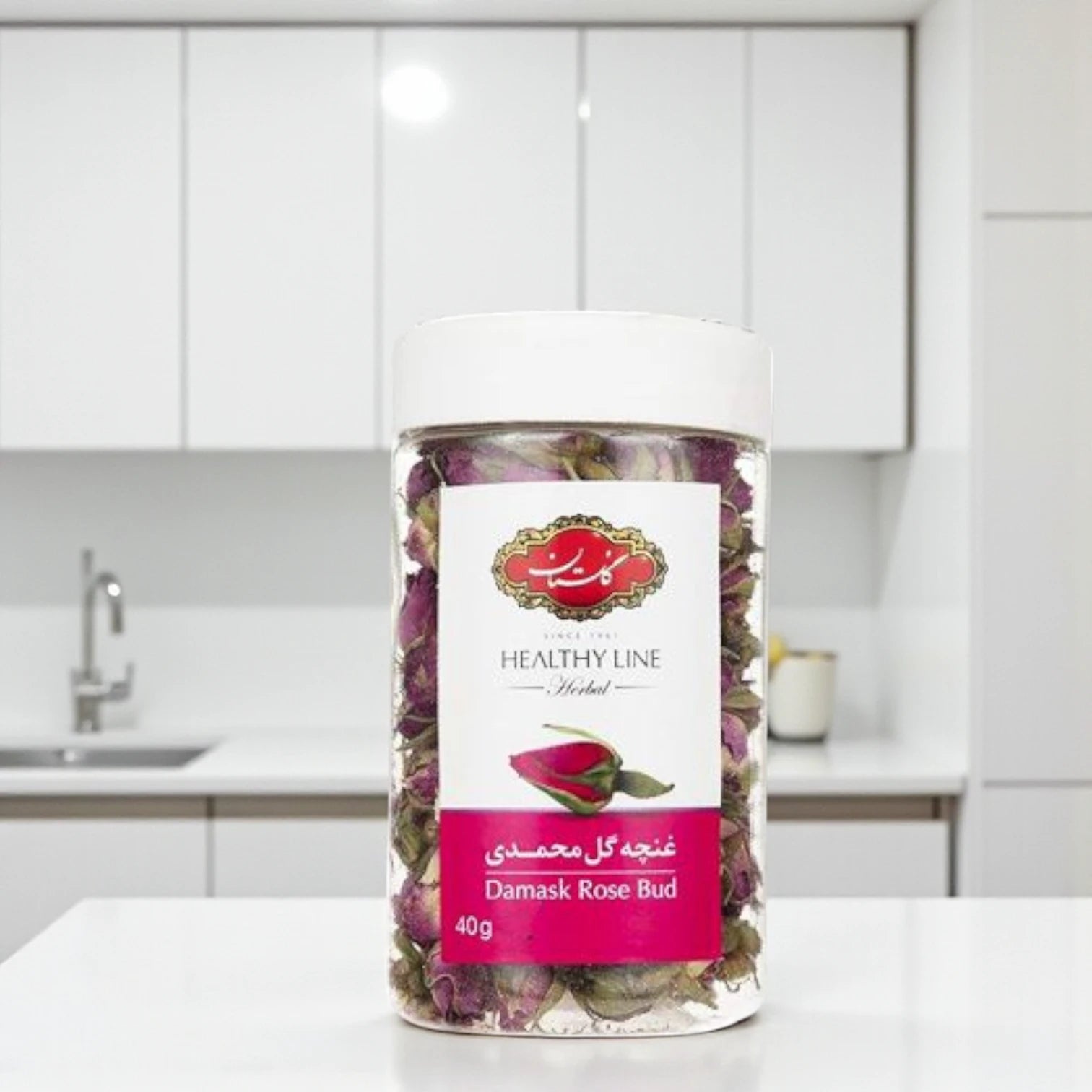 Golestan Healthy Line Damask Rose Buds 40g – Premium Herbal Tea Infusion | Natural & Aromatic | Enhances Skin Glow & Relaxation - Damoo