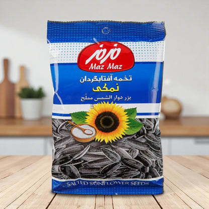 Maz Maz Salted Sunflower Seeds – 125g | Crunchy Roasted Seeds with Natural Sea Salt | Healthy Snack Packed with Flavor & Energy - Damoo