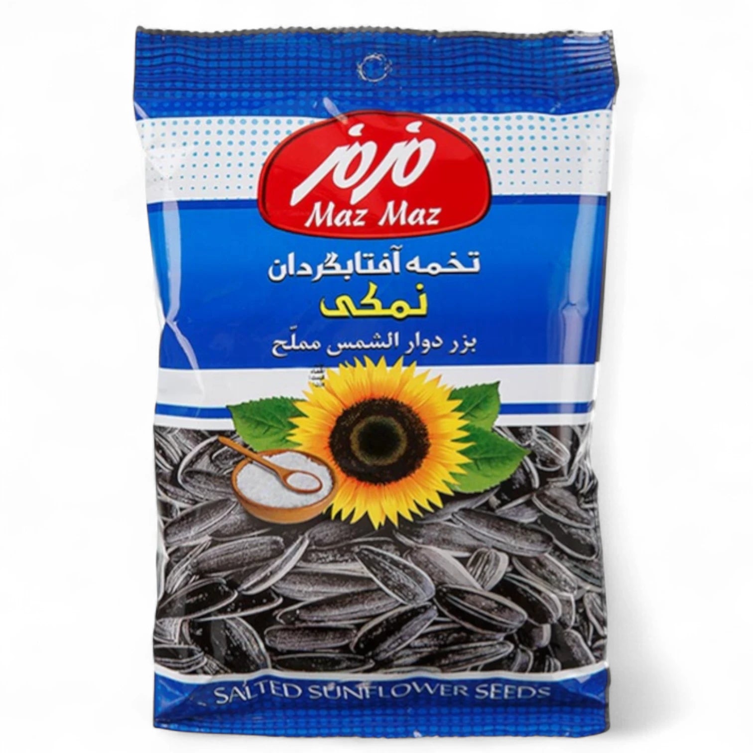 Maz Maz Salted Sunflower Seeds – 55g | Crunchy Roasted Snack with Natural Sea Salt | Tasty & Healthy Seeds for On-the-Go Munching - Damoo
