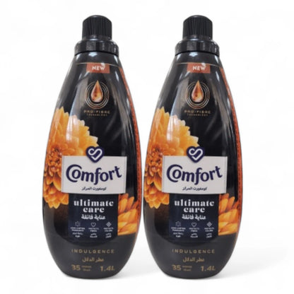 Comfort Ultimate Care Fabric Softener Indulgence – 1.4L × 2 Bottles Offer Pack, Pro-Fibre Technology, Long-Lasting Fragrance & Gentle Clothes Conditioner - Damoo