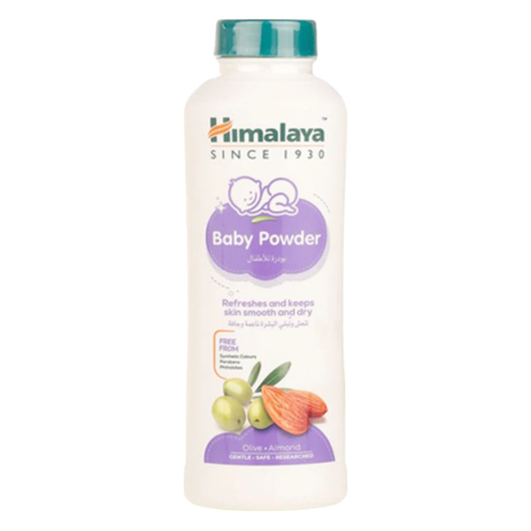 Himalaya Baby Powder 425g – Natural, Talc-Free Baby Powder with Olive & Almond | Soothes Sensitive Skin & Prevents Rash - Damoo