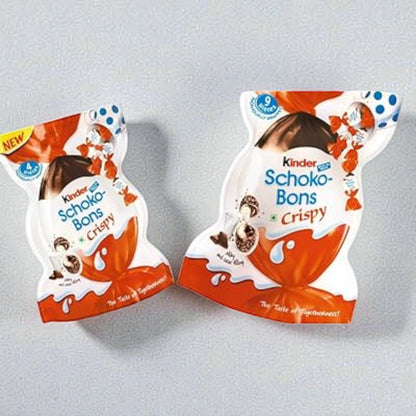 Kinder Schoko-Bons Crispy Chocolate – Creamy Milk Chocolate with Hazelnut Filling & Crispy Wafer Pieces - Damoo