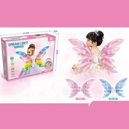 Luminous Butterfly Wings Playset – Light-Up Fairy Wings for Kids | 2-Piece Dress-Up Costume Accessories for Parties & Imaginative Play