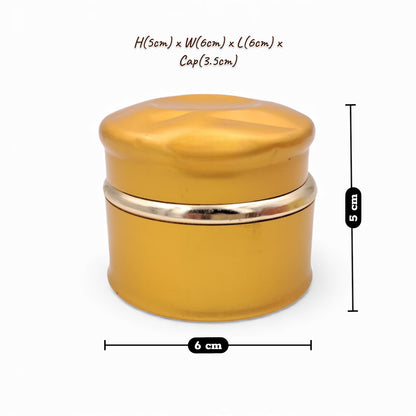 Cosmetic Cream Jar 30g – Premium Plastic Container with Aluminium Cap for Skincare & Face Creams – Travel-Friendly High-Quality Packaging (5H x 6W × 6L CM | Cap 3.5 CM) - Damoo