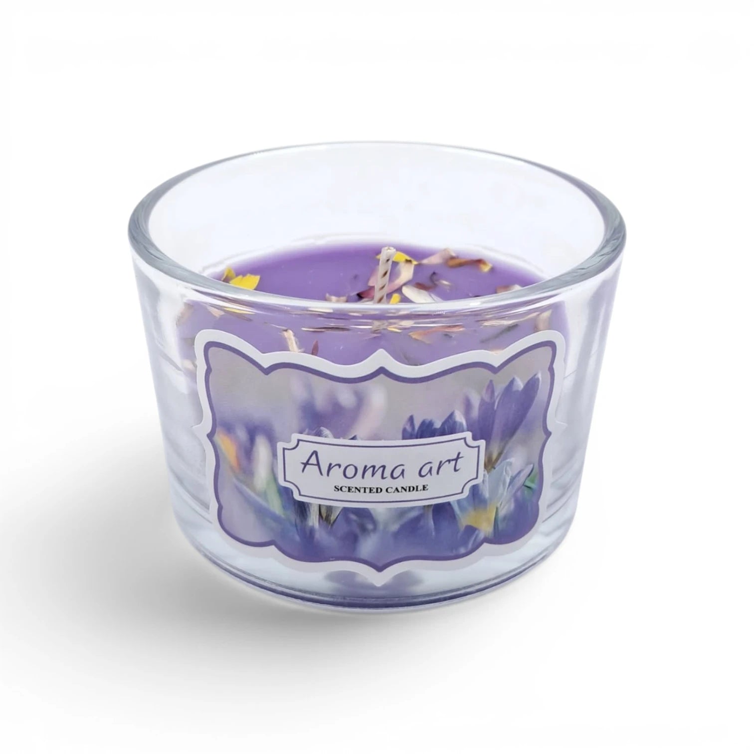 Aroma Art Scented Candle in Glass Jar – Long Lasting Aromatherapy Candle with Multiple Fragrance Options for Home, Bedroom, Spa & Relaxation Décor (5H x 7.5W x 7.5L CM) - Damoo