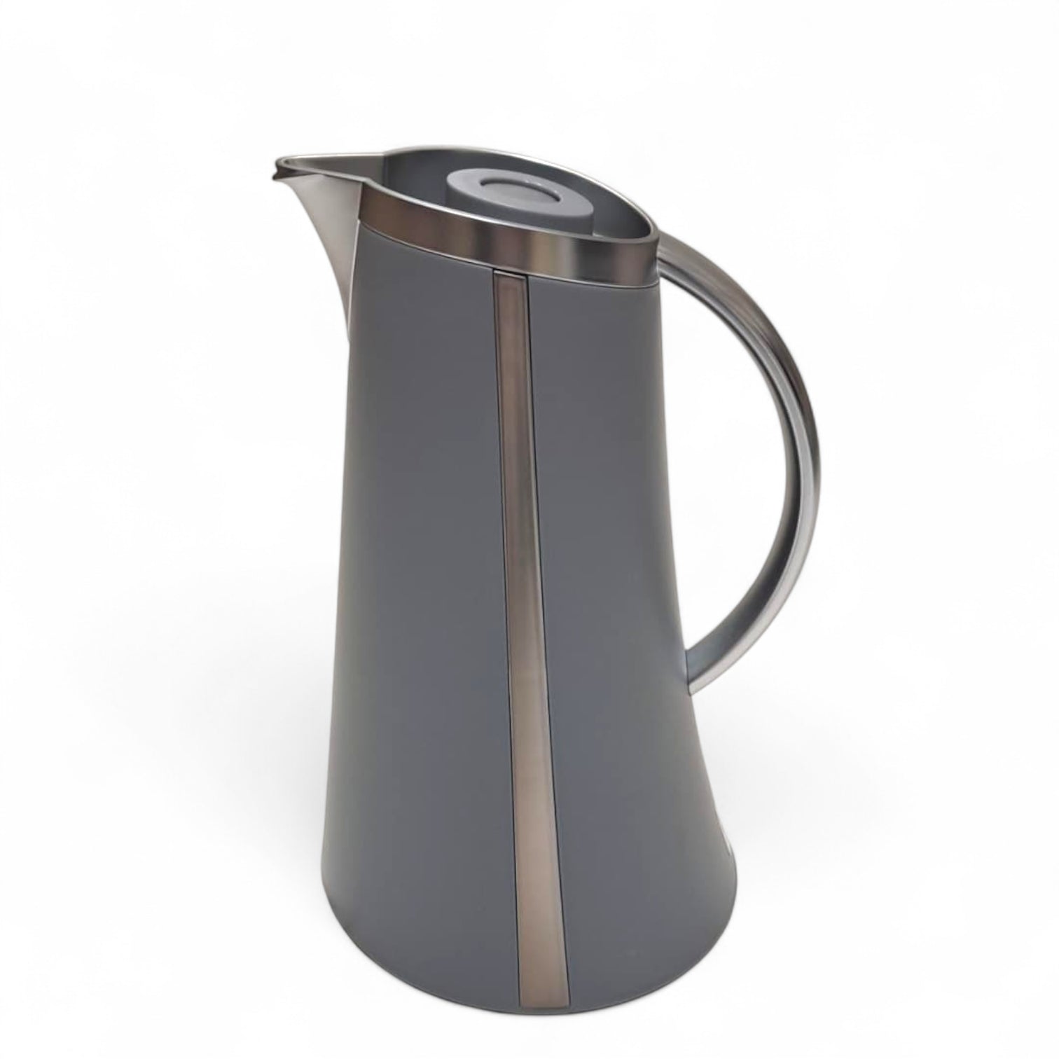 Germax Original Vacuum Insulated Coffee Pot 1L – Nordic Grey Thermo Jug | 12H Heat, 24H Cold | Leakproof One-Press Lid | High Quality Made in P.R.C. - Damoo