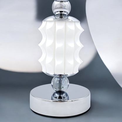 Modern Silver & White Bakhoor Burner – Ornate Decorative Arabic Incense Holder for Home, Office & Majlis – Metal & Textured Design (H26 × L10 × W10 CM) - Damoo