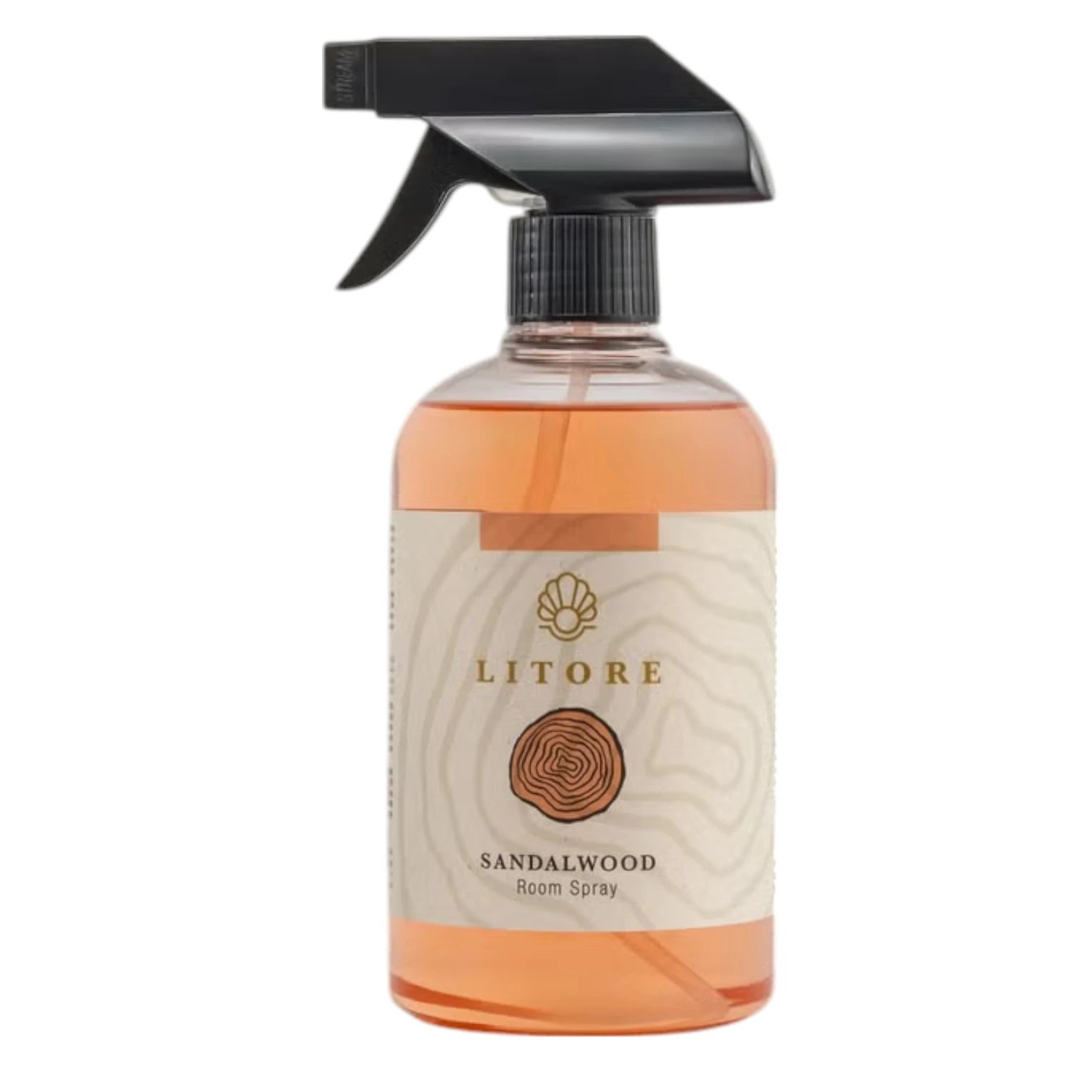 Litore Sandalwood Home Spray 500ml – Long-Lasting Air Freshener for Home & Office | Eliminates Odors, Soothing Woody Aroma - Damoo