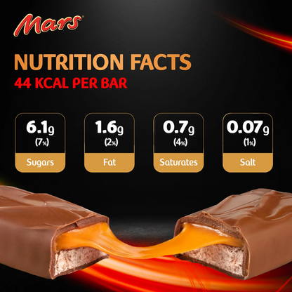 Mars Miniatures Classic Milk Chocolate with Nougat & Caramel, Bite-Size Individually Wrapped Chocolate Pieces for Everyday Snacking & Sharing (150g) - Damoo