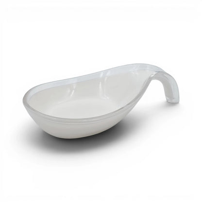 Kitchen Spoon Rest Holder, Heat Resistant Utensil Rest for Cooking Spoons Ladles Spatulas, Countertop Drip Tray, Available in Black and White - Damoo
