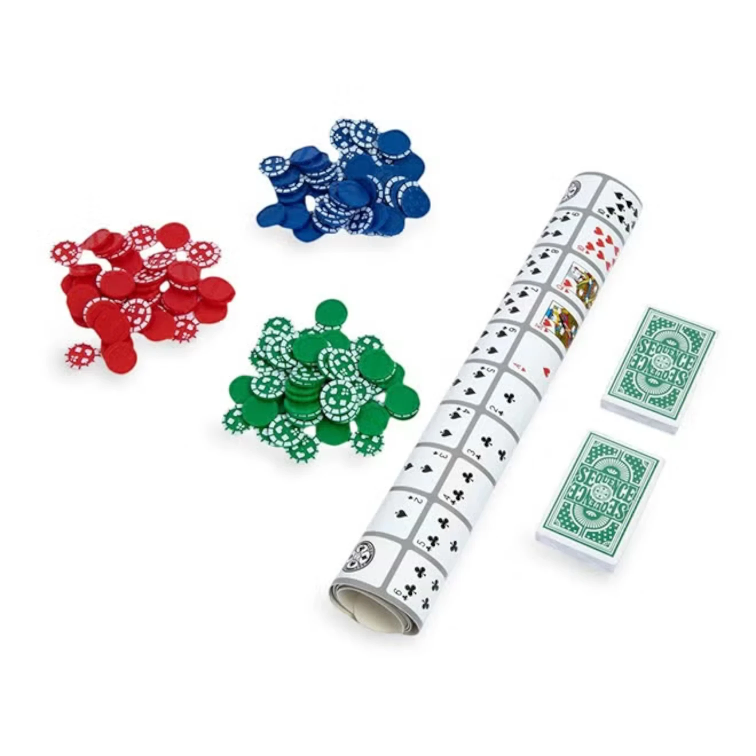 Sequence Deluxe Edition Board Game – Original Branded Card & Strategy Game for Kids, Adults & Families | Fun Party Game for 2–12 Players Age 7+ - Damoo