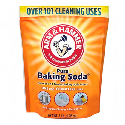 Arm & Hammer Pure Baking Soda – 5LB | One Box, Countless Uses | All-Purpose Cleaner, Deodorizer & Multi-Use Household Essential - Damoo