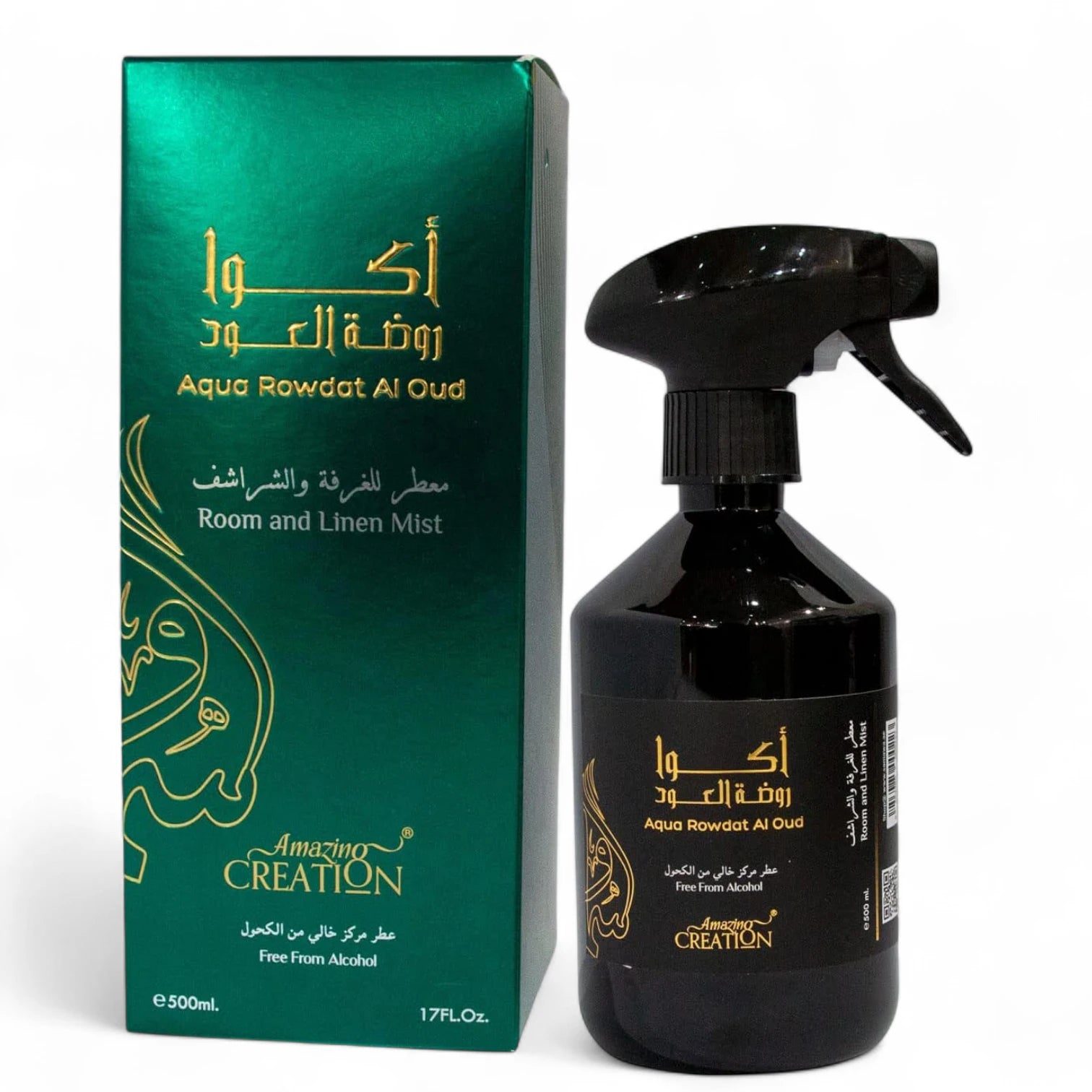 Amazing Creation Aqua Rowdat Al Oud Room And Linen Mist, Room Freshener 500ml - Damoo