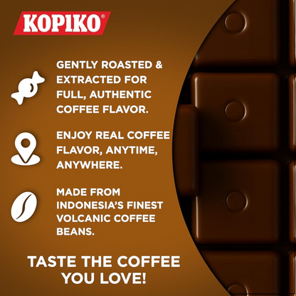 Kopiko Coffee Candy Bag – Bold Coffee Flavored Hard Candy Made with Real Coffee Extract, Individually Wrapped (140g) - Damoo