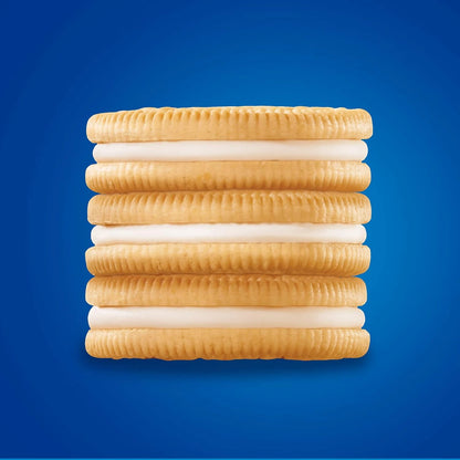 Oreo Golden Vanilla Sandwich Cookies – Multipack of 12 x 36.8g – Cream-Filled Biscuits – 441.6g Total – Ideal for Gifting, Snacking & Celebrations - Damoo