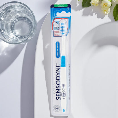 Sensodyne Elite Toothbrush | Effective Cleaning & Gentle on Gums | Dentist Recommended | Medium Bristles | Assorted Colors - Damoo