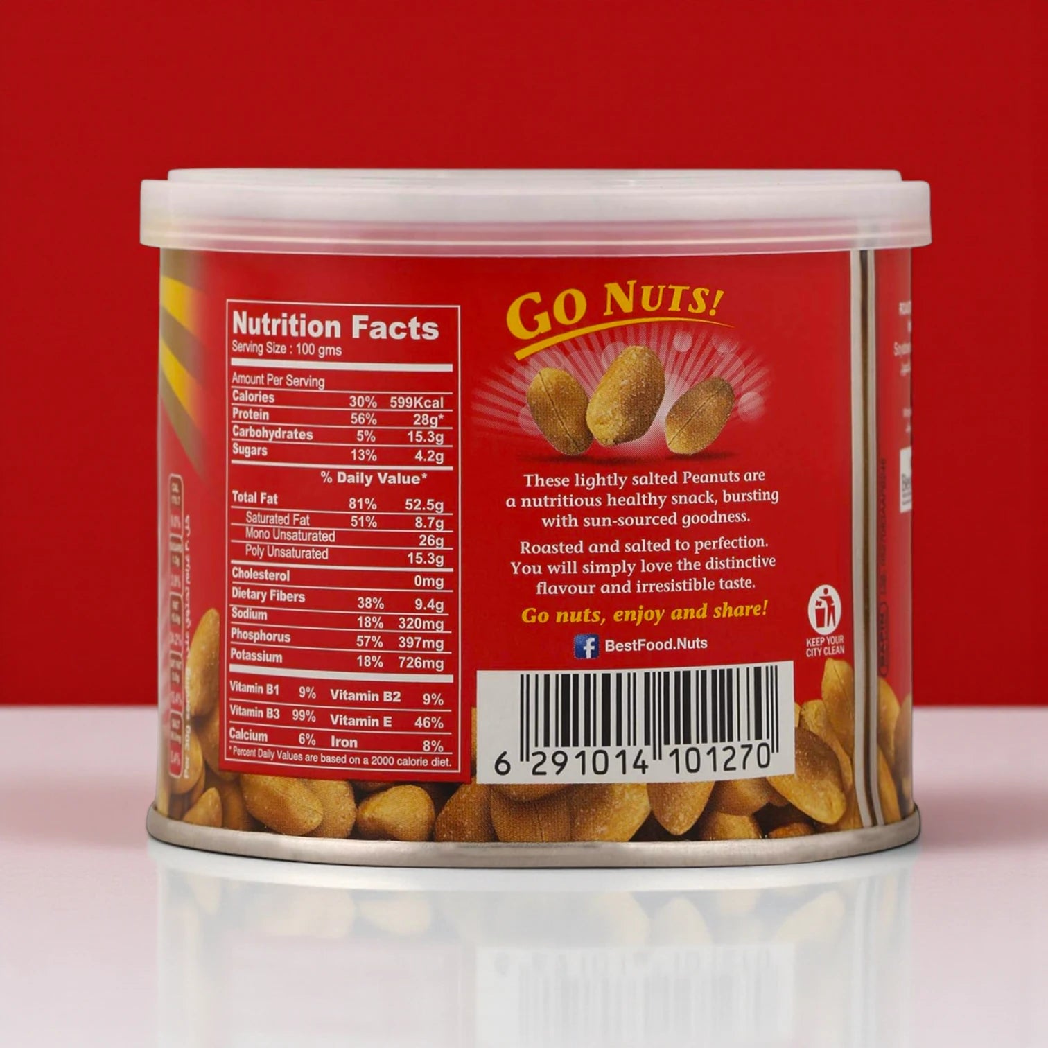 Best Salted Peanuts 110g | Roasted & Crunchy Snack | Protein-Rich, Energy Boosting, Healthy On-the-Go Pack - Damoo