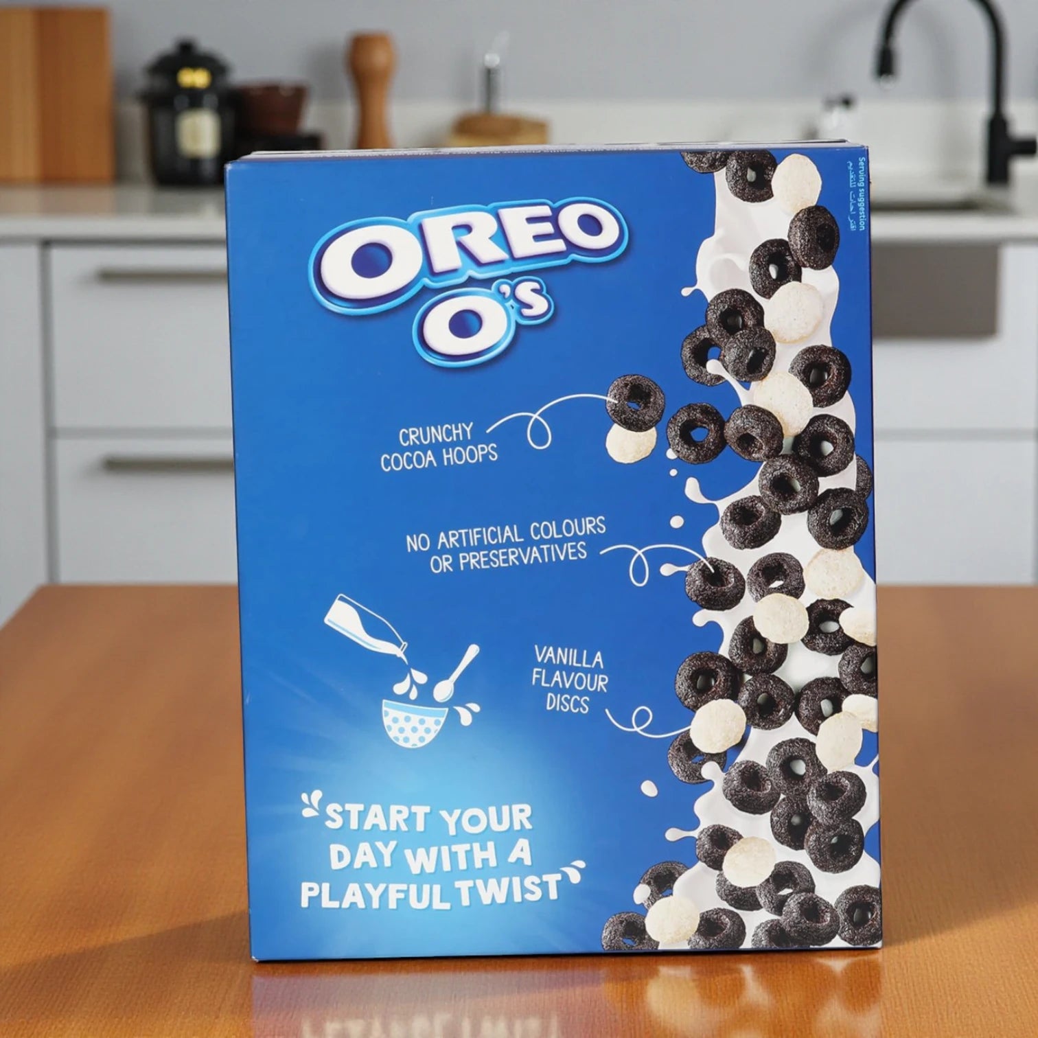 Oreo O’s Cereal – 320g | Crunchy Chocolate Cereal with Oreo Cookie Flavor | Sweet Breakfast or Snack for All Ages - Damoo