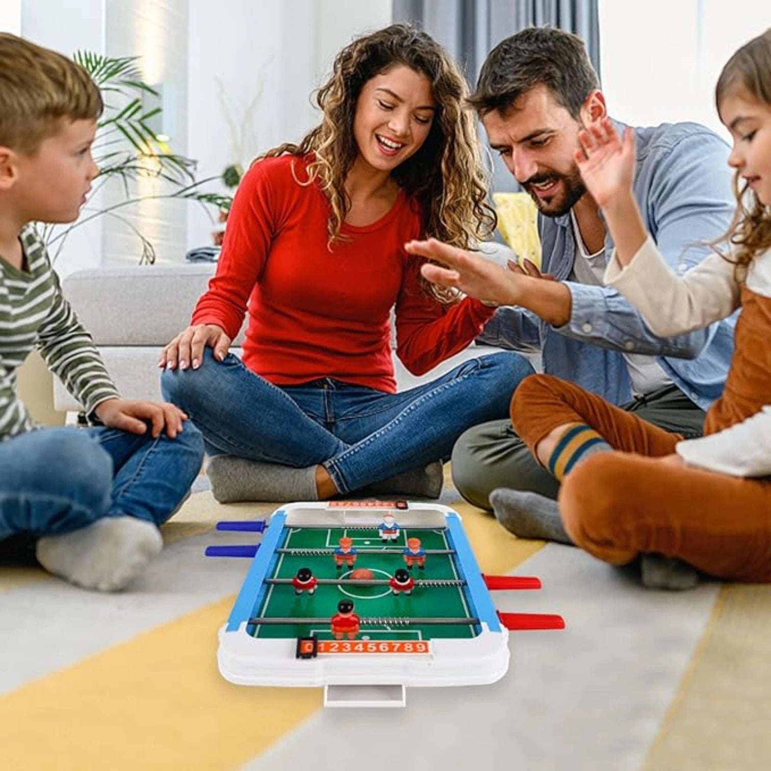 MAKINGTEC Mini Tabletop Football Game – Portable 2-Player Soccer Toy for Kids & Adults | Interactive Desktop Sports Game with Balls & Accessories – Birthday & Party Gift