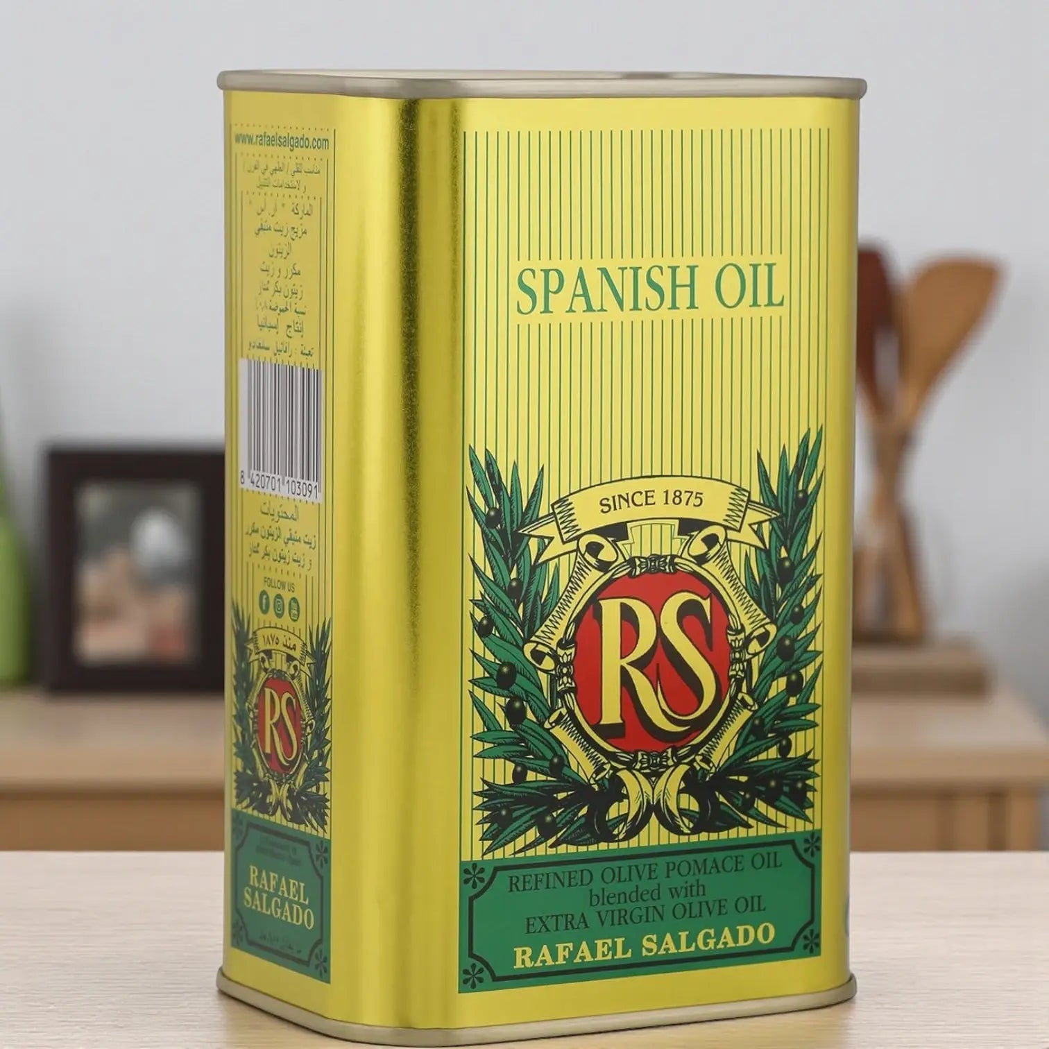 Rafael Salgado Olive Oil 800ml – Pure Spanish Olive Oil for Frying, Cooking & Salad Dressings – No Additives or Preservatives - Damoo