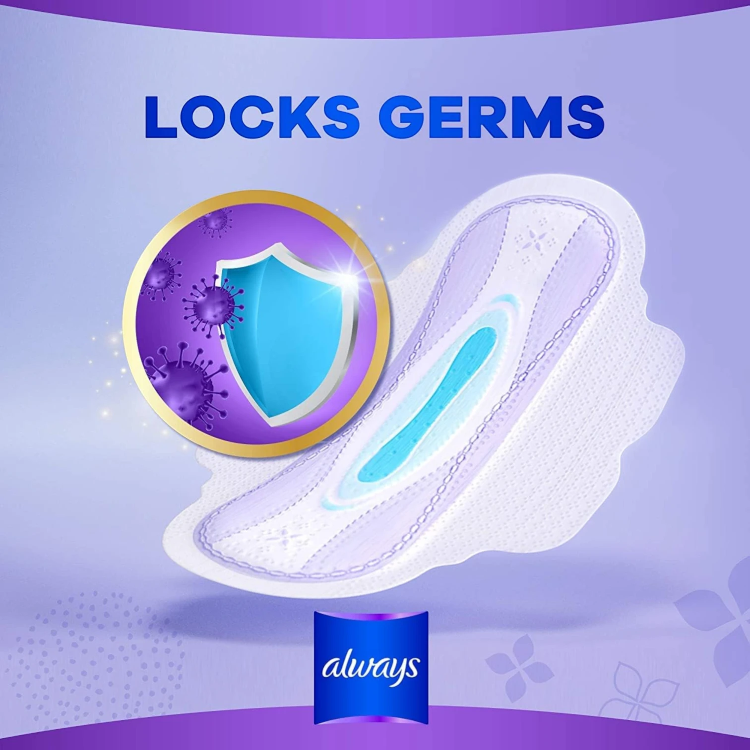 Always All-in-One Ultra Thin Night Sanitary Pads with Wings 16 Count – Overnight Protection, Soft Wings & Leak Lock - Damoo