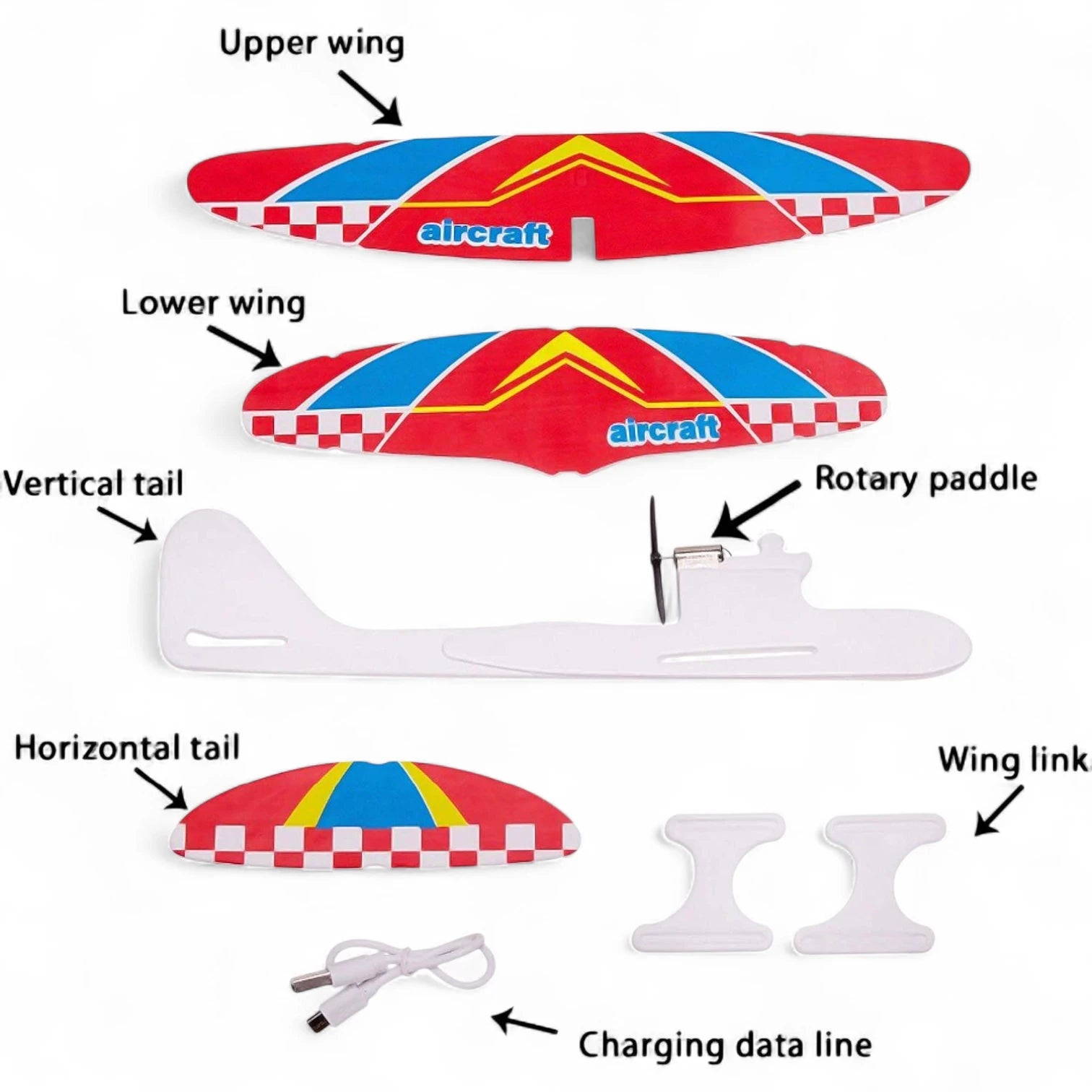 YAN JIE Motorized Rechargeable Hand Throw Flying Glider Plane | Foam RC Model Toy with USB Charging, Fall-Resistant, Long-Flight Outdoor Airplane for Kids & Adults