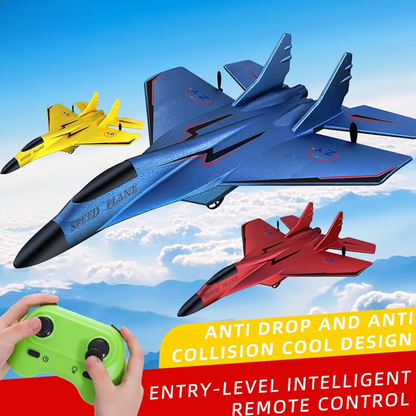 ZYPLANE Rechargeable Remote Control Aircraft Jet – Unbreakable EPP Foam RC Plane with 150M Range, Outdoor & Indoor Flying Airplane Toy for Kids and Beginners (ZY320 Model)