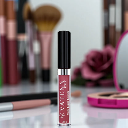 Vatenn Italy Matte Liquid Lipstick – Shade 264 Prato | Long-Lasting, Transferproof, Highly Pigmented & Comfortable Matte Finish | 5g - Damoo