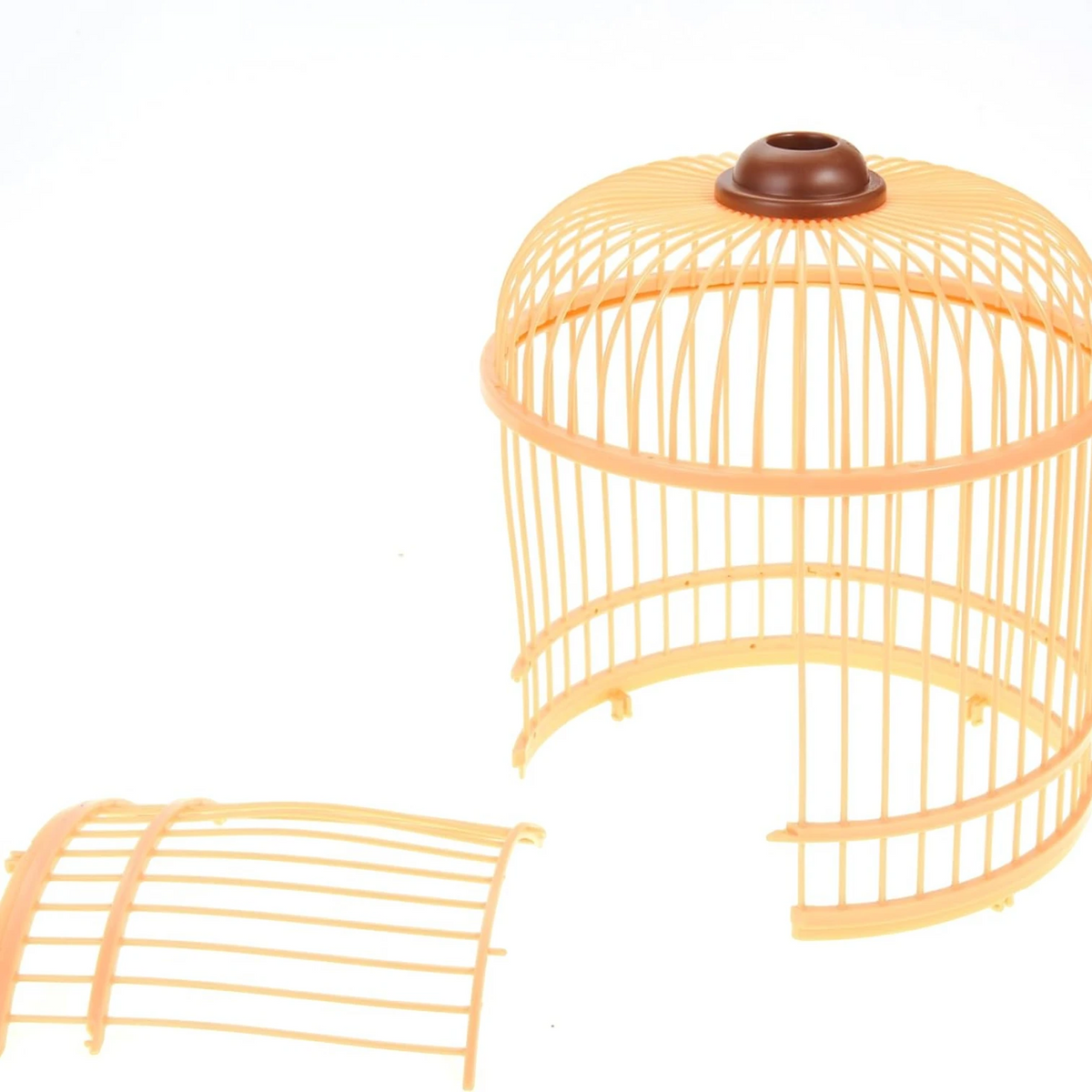 Zephyr Knight Singing & Chirping Bird in Cage – Realistic Sounds & Movements, Sound Activated, Battery Operated Pet Bird Toy, Decorative Desk & Room Accessory - Damoo