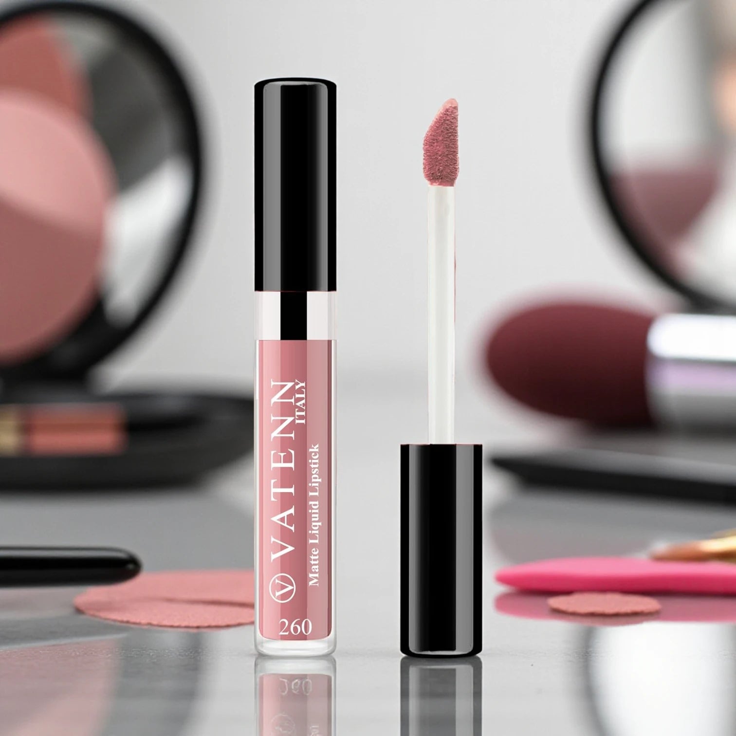 Vatenn Italy Matte Liquid Lipstick 260 Trieste | One-Swipe Application | Highly Pigmented | Long-Lasting & Transferproof | Smooth & Comfortable Wear - Damoo