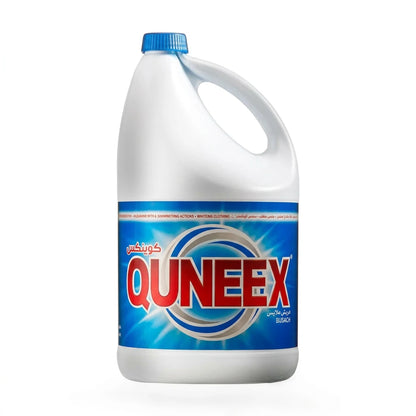 Quneex Liquid Bleach 3.79L – Unscented, Powerful Stain Remover & Disinfectant for Whites, Fabrics, and Surfaces - Damoo