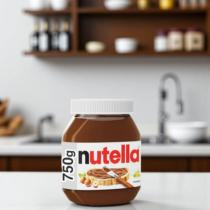 Nutella Hazelnut Chocolate Spread – 750g Jar | Creamy Nut Nougat Spread for Breakfast, Baking & Desserts by Ferrero - Damoo