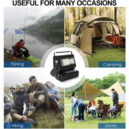 YANCHUAN 1.3kW Portable Gas Heater YC-808B – Compact Outdoor Camping Heater with Adjustable Temperature Control & Safety Features | Ideal for Tents, Fishing, Caravanning, Boating & Home Use - Damoo