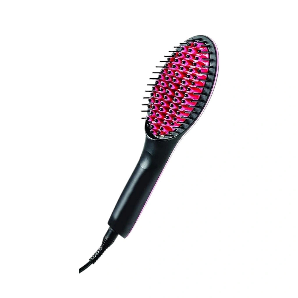Sonashi Simply Straight Hair Straightening Brush – 2-in-1 Heated Comb with LCD Display, 3D Ceramic Bristles, Adjustable Temperature (150°C–230°C), Auto Shut-Off & Cool Touch Design – For All Hair Types | SHS-2062B - Damoo