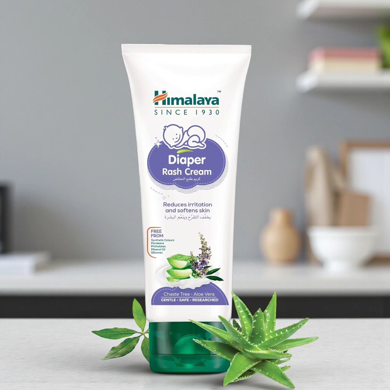 Himalaya Diaper Rash Cream 100ml – With Aloe Vera & Chaste Tree | Gentle, Paraben-Free Rash Relief for Baby’s Delicate Skin - Damoo