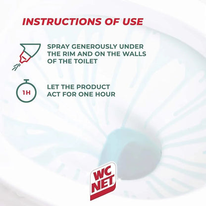 WC Net Toilet Cleaner Gel Assorted – 750ml (2+1 Free) | Hygienic Formula with Scented Micro Crystals | Long-Lasting Fragrance & Limescale Removal